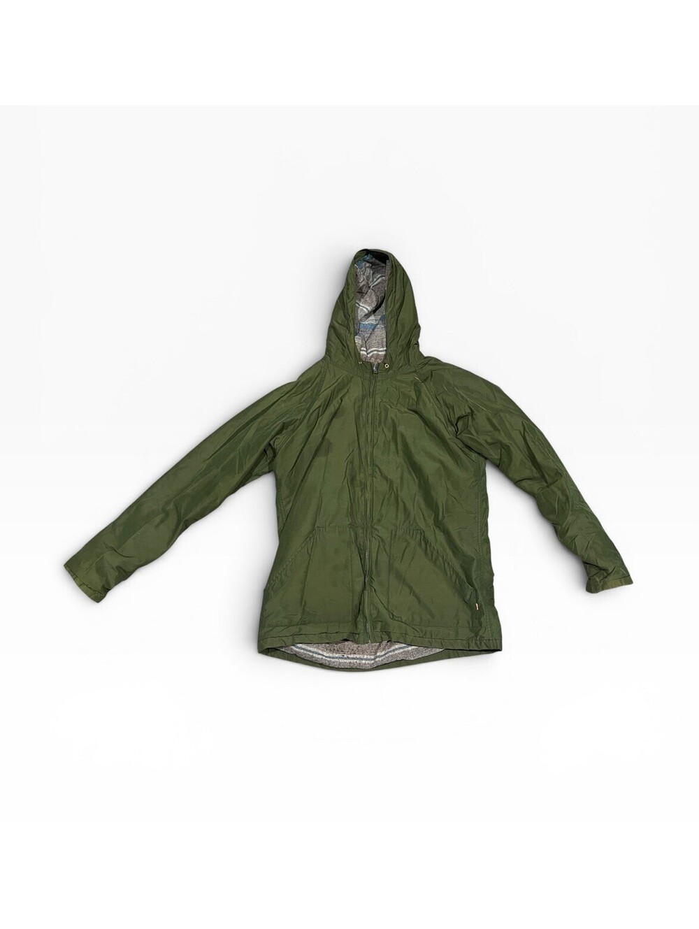 Mollusk Parka Insulated Jacket Forest Green XL Waterproof Plaid Lined USA Made